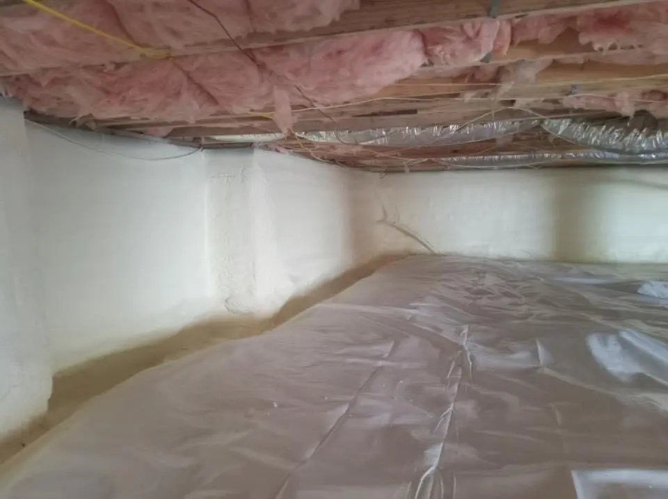 Crawl space encapsulation with closed-cell spray foam for Roof Maintenance in Sachse